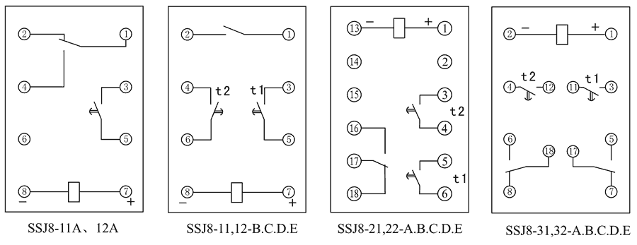 SSJ8-11A內部接線圖