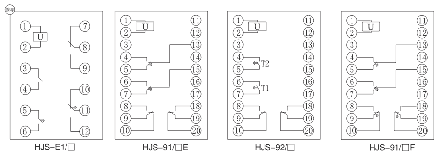 HJS-91/3E內部接線圖